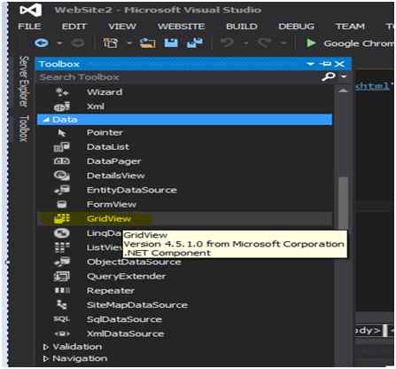 adding a Grid View to the Form